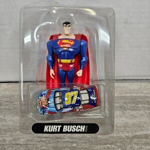 Superman Kurt Busch #97 Sharpie Diecast Car Action Figure Collectible Set
